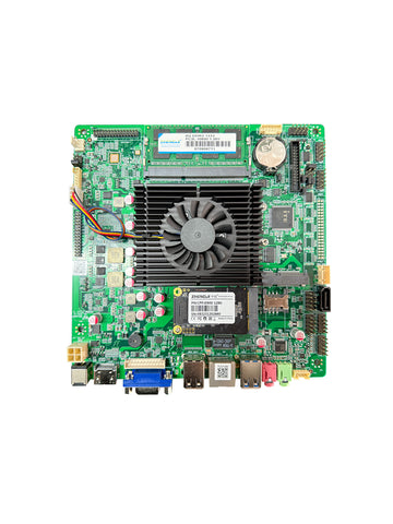 ZHONGJI Quad-Core Processor ZJ4125 Motherboard Industrial with DC-12V 6-COM 2xGbE LAN LVDS VGA for POS Machines PC